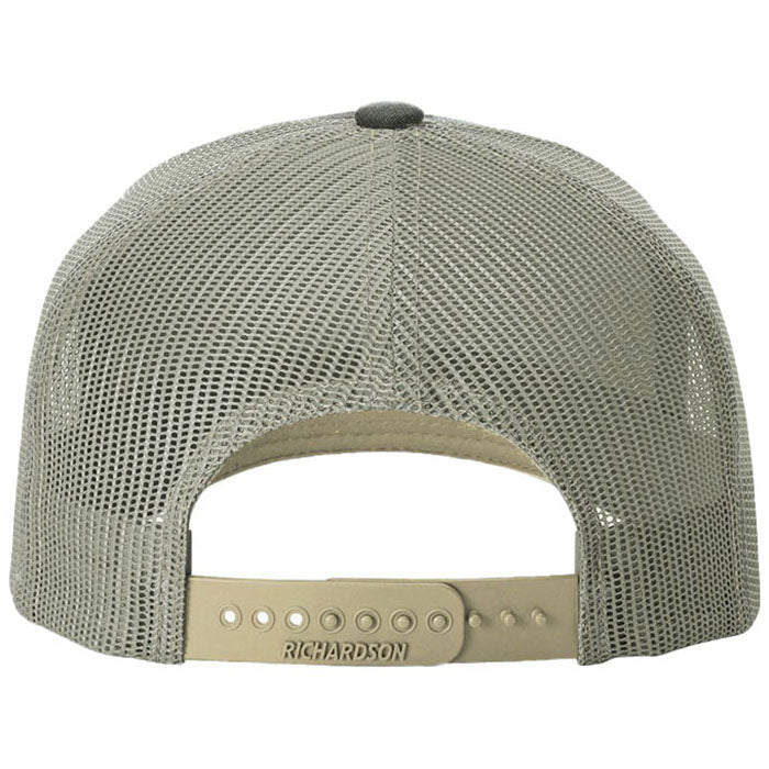 Richardson Digital Camo/Light Green Printed Five-Panel Trucker