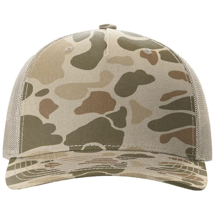 Richardson Harvest Duck Camo/Light Tan Printed Five-Panel Trucker