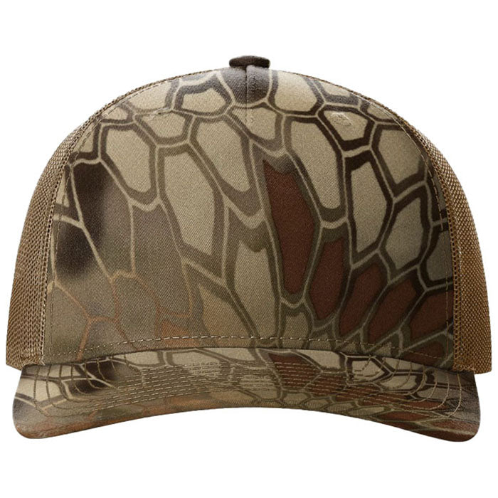 Richardson Kryptek Highlander/Buck Printed Five-Panel Trucker