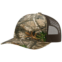 Richardson Realtree Edge/Brown Printed Five-Panel Trucker