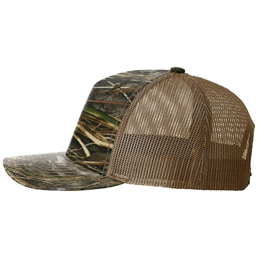 Richardson Realtree Max-7/Buck Printed Five-Panel Trucker