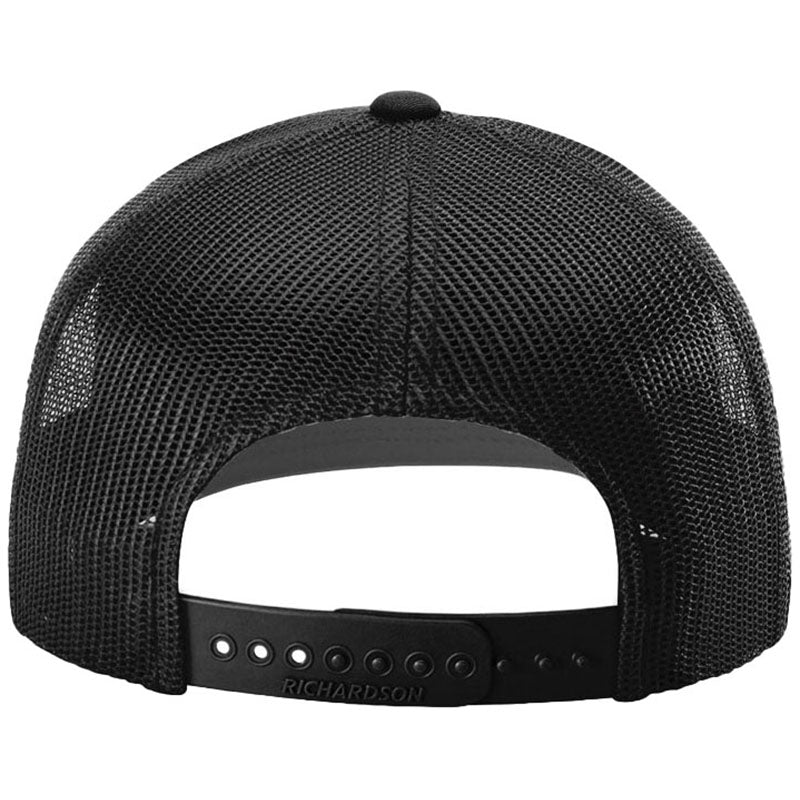 Richardson Black 112+ R-Flex Adjustable Trucker