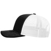 Richardson Black/White 112+ R-Flex Adjustable Trucker