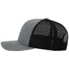 Richardson Heather Grey/Black 112+ R-Flex Adjustable Trucker