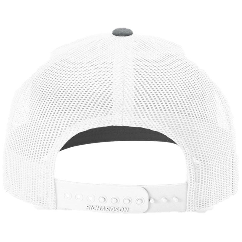 Richardson Heather Grey/White 112+ R-Flex Adjustable Trucker