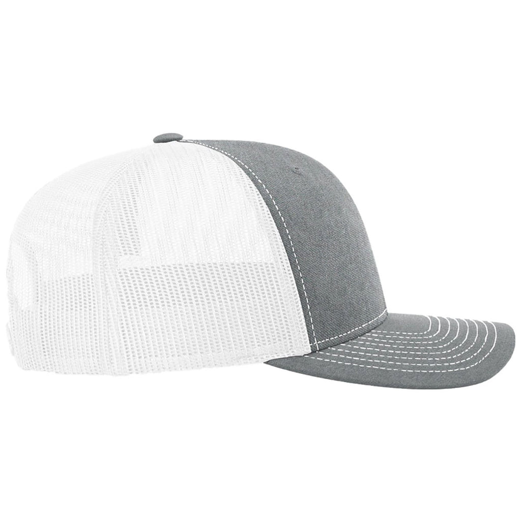 Richardson Heather Grey/White 112+ R-Flex Adjustable Trucker