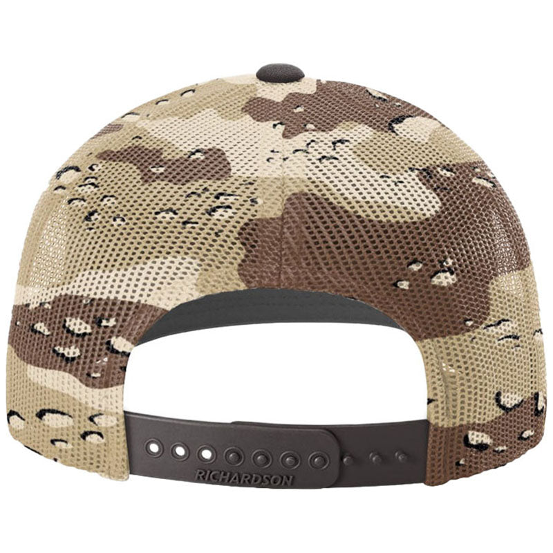 Richardson Brown/Desert Camo Printed Mesh Trucker