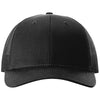 Richardson Black Low Pro Trucker