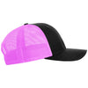 Richardson Black/Neon Pink Low Pro Trucker