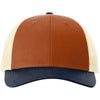Richardson Dark Orange/Birch/Patriot Blue Low Pro Trucker