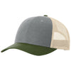 Richardson Heather Grey/Birch/Army Olive Low Pro Trucker