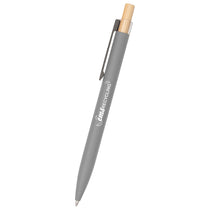 Hit Grey Recycled Aluminum Pen With Bamboo Plunger