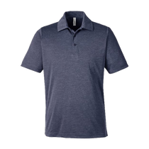 Team 365 Men's Sport Dark Navy Zone Sonic Heather Performance Polo