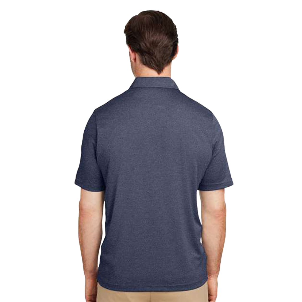 Team 365 Men's Sport Dark Navy Zone Sonic Heather Performance Polo