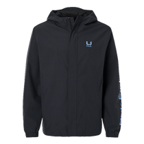 HUK Men's Black Storm Rain Jacket