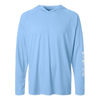 Columbia Men's White Cap/ White PFG Terminal Tackle Hooded Long Sleeve T-Shirt