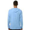 Columbia Men's White Cap/ White PFG Terminal Tackle Hooded Long Sleeve T-Shirt