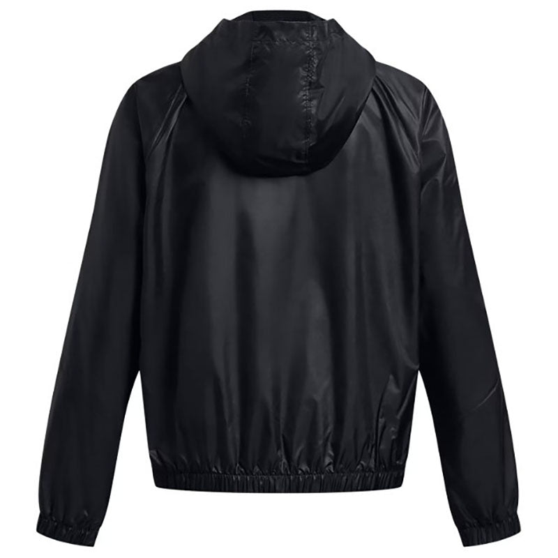 Under Armour Women's Black/White Rival Sport Windbreaker