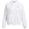Under Armour Women's White/Black Rival Sport Windbreaker