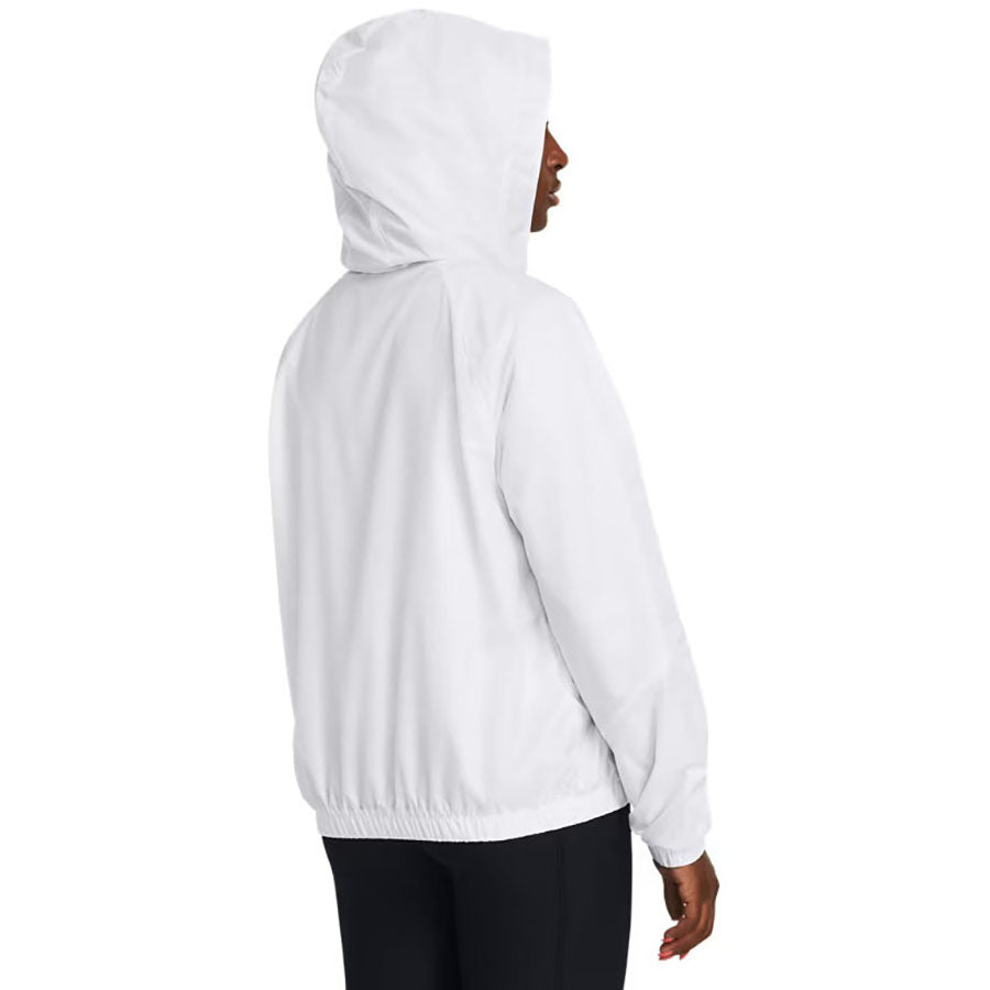 Under Armour Women's White/Black Rival Sport Windbreaker