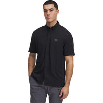 Under Armour Men's Black/Castlerock Fish Pro Hybrid Woven Short Sleeve