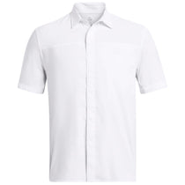 Under Armour Men's White/White/Halo Grey Fish Pro Hybrid Woven Short Sleeve