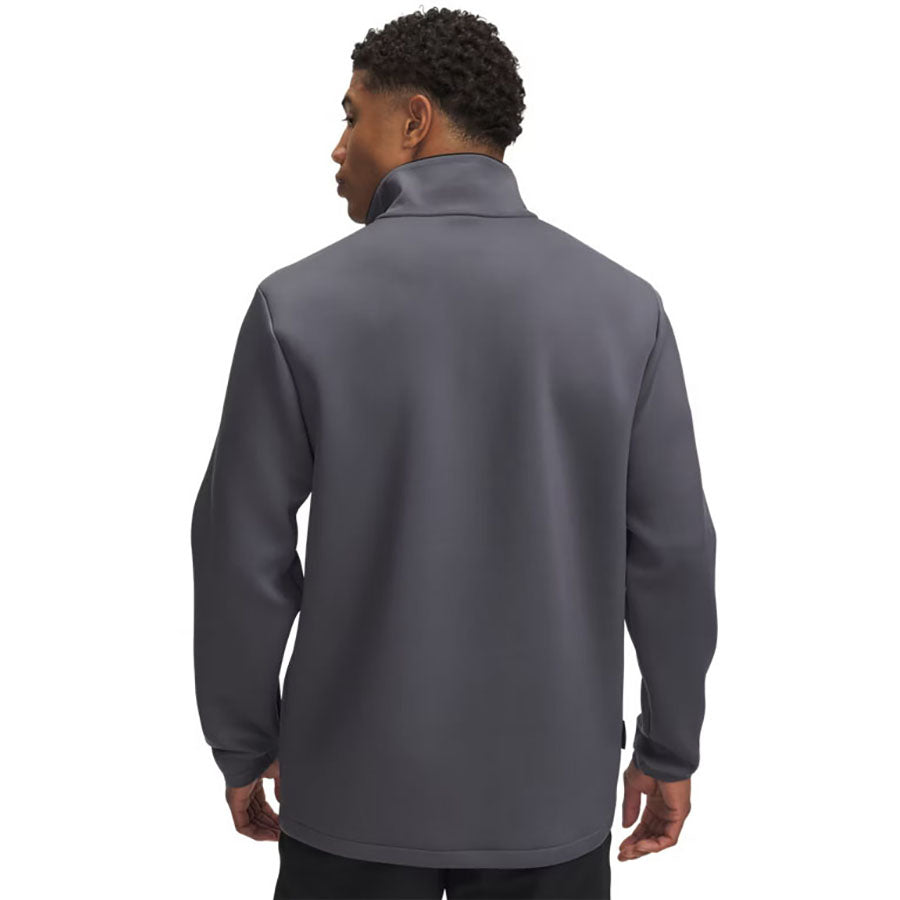 Under Armour Men's Castlerock/Metallic Silver Drive Pro Storm Hybrid 1/2 Zip