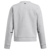Under Armour Women's Mod Grey Light Heather/Black Unstoppable Fleece Crew