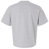American Apparel Unisex Heather Grey Heavyweight Cotton Mid-Length Tee