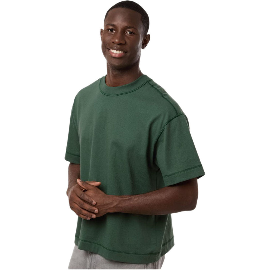 American Apparel Unisex Pine Heavyweight Cotton Mid-Length Tee