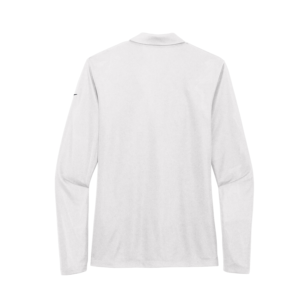 Nike Women's White Dri-FIT Micro Pique 2.0 Long Sleeve Polo