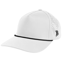 Branded Bills White with Black Bare Curved Rope Cap