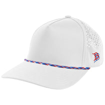 Branded Bills White with Red/White/Blue Bare Curved Rope Cap