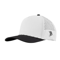 Branded Bills White/Black with White/Black Bare Curved Rope Cap
