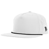 Branded Bills White with Black Bare Flat Rope Cap