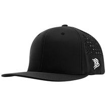 Branded Bills Black Bare Flat Performance Cap