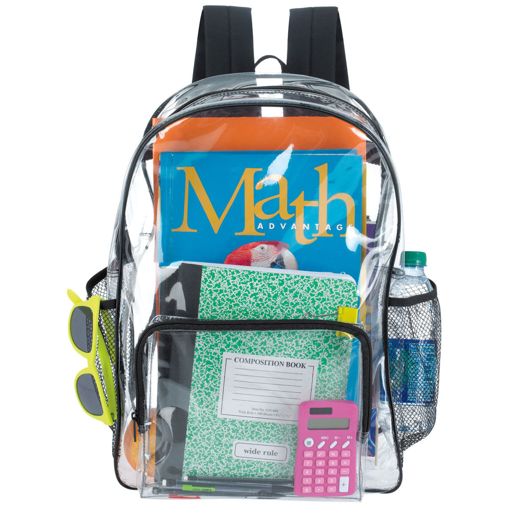 48-Hour BIC Black Clear Backpack