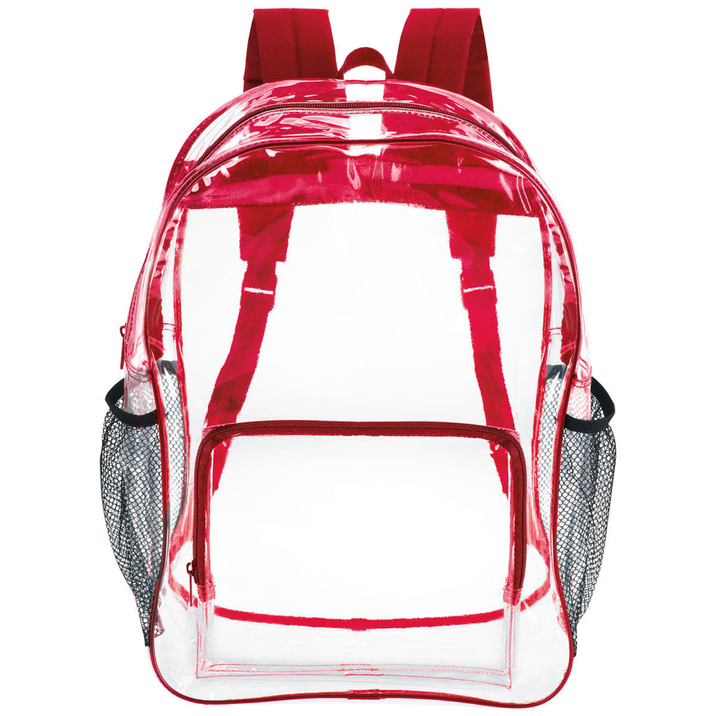 48-Hour BIC Red Clear Backpack