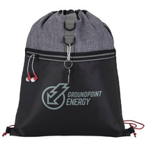 48-Hour BIC Black/Charcoal Stand Alone Drawstring Backpack