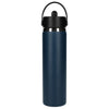 48-Hour Hydro Flask Indigo Wide Mouth 24oz Bottle with Flex Straw Cap