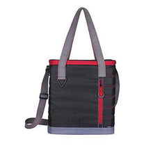 48-Hour Koozie Black/Red Quilted Kooler Tote