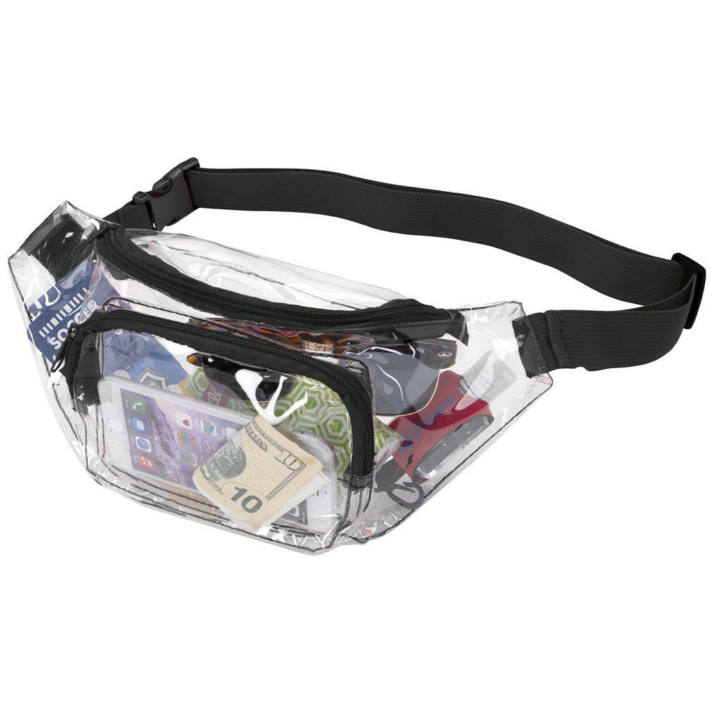 48-Hour BIC Clear/Black Clear Fanny Pack