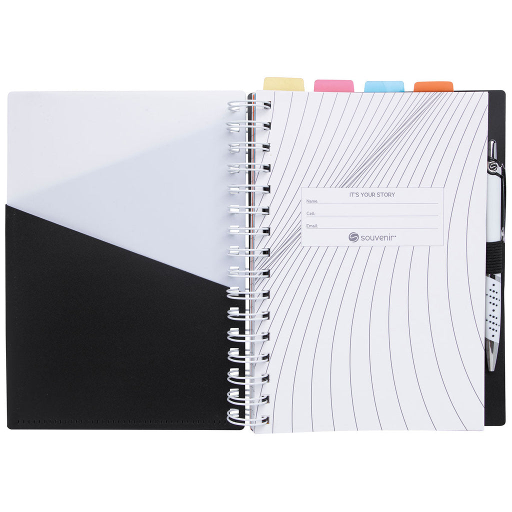 48-Hour Souvenir Black Notebook with Vertex Pen