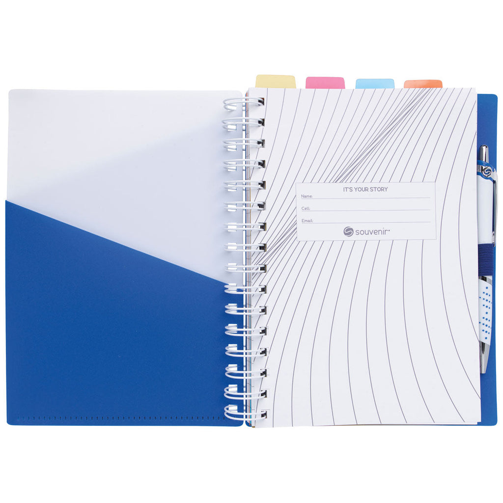 48-Hour Souvenir Blue Notebook with Vertex Pen