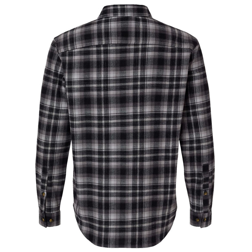 Columbia Men's Black Backland Tartan Cornell Woods Flannel Shirt