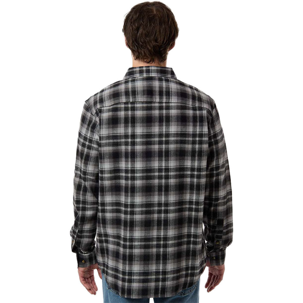 Columbia Men's Black Backland Tartan Cornell Woods Flannel Shirt