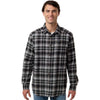 Columbia Men's Black Backland Tartan Cornell Woods Flannel Shirt