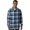 Columbia Men's Collegiate Navy Multi Buffalo Check Cornell Woods Flannel Shirt