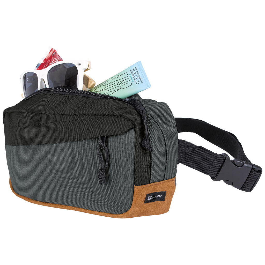 48-Hour KAPSTON Charcoal Willow Recycled Fanny Pack