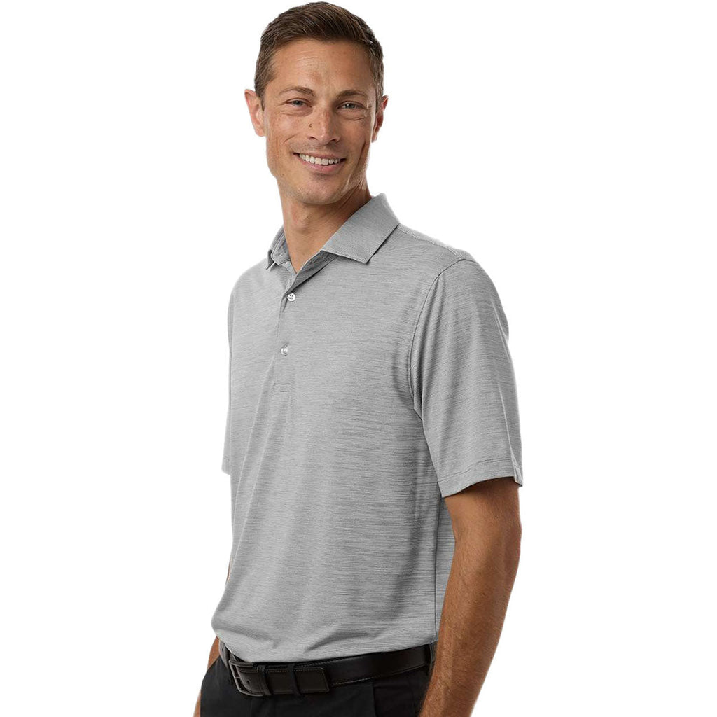 Paragon Men's Black Heather Bohemian Striped Heather Performance Polo